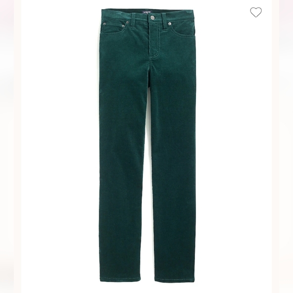 J Crew Emerald Green Courdoroy Pants size 26 - Picture 10 of 10